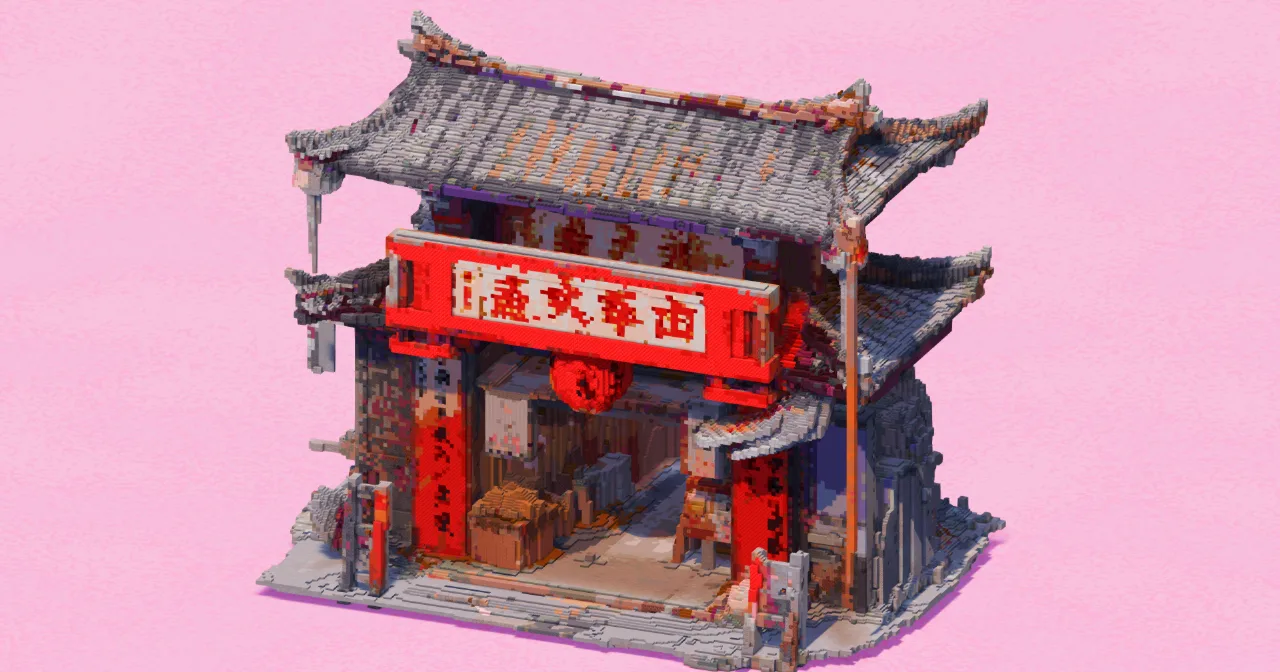 Chinese Alley Gate — Minecraft Build by EasternRealms