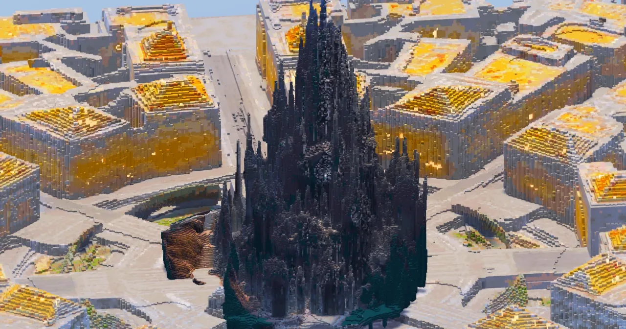 Gothic Huge Castle — Minecraft Build by GothicCathedrals
