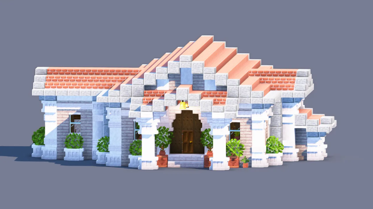 Classical Roman Storage Villa | Fully Furnished Interior — Minecraft Build by RaekonBuilds