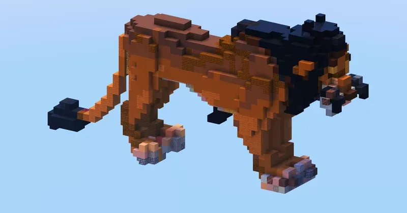 Scar from The Lion King — Minecraft Build by LeonisBuilds