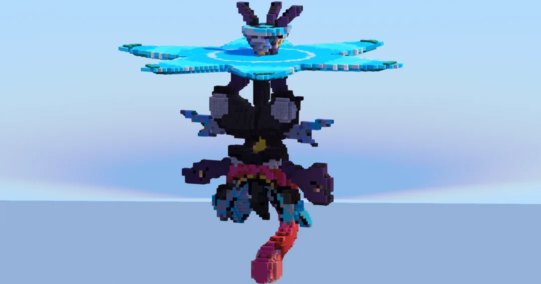 Mega Greninja — Minecraft Build by LeonisBuilds