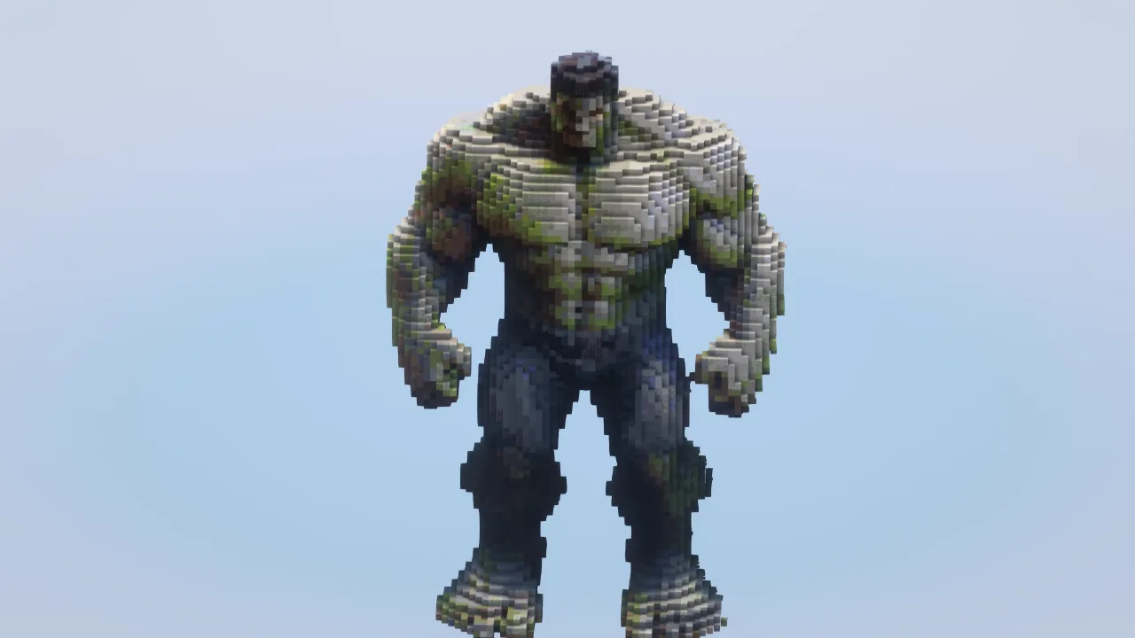 Hulk — Minecraft Build by LeonisBuilds