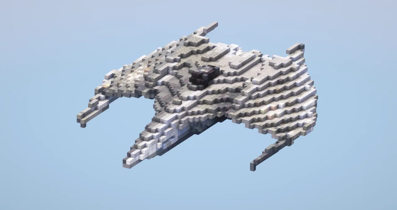 Futuristic Starship — Minecraft Build by LeonisBuilds