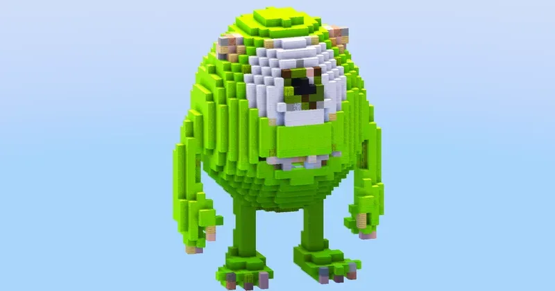 Mike from Disney Monsters & Co. — Minecraft Build by LeonisBuilds