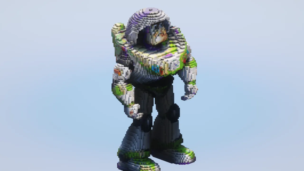 Buzz Lightyear from Disney Toy Story — Minecraft Build by LeonisBuilds