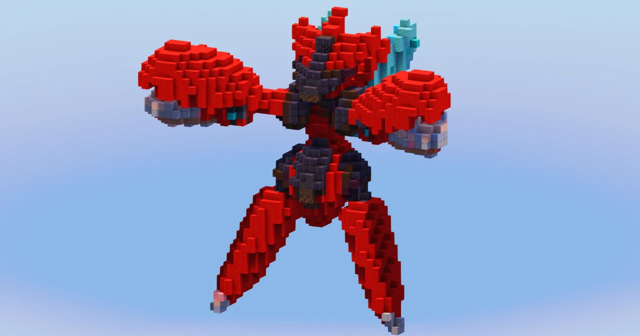 Mega Scizor from Pokemon — Minecraft Build by LeonisBuilds
