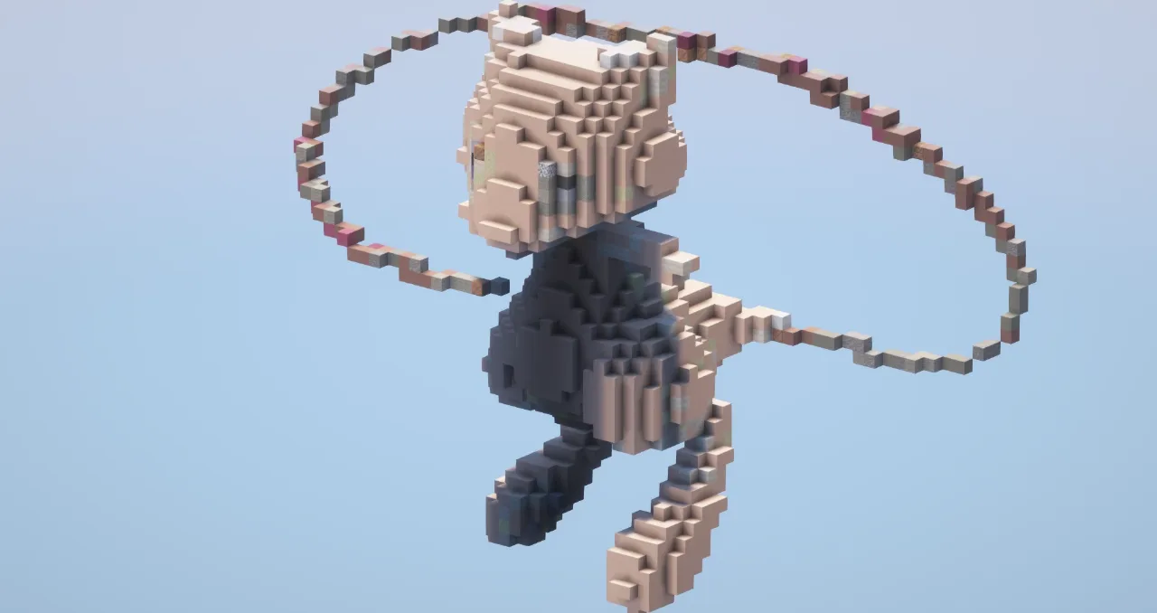 Mew from Pokemon — Minecraft Build by LeonisBuilds