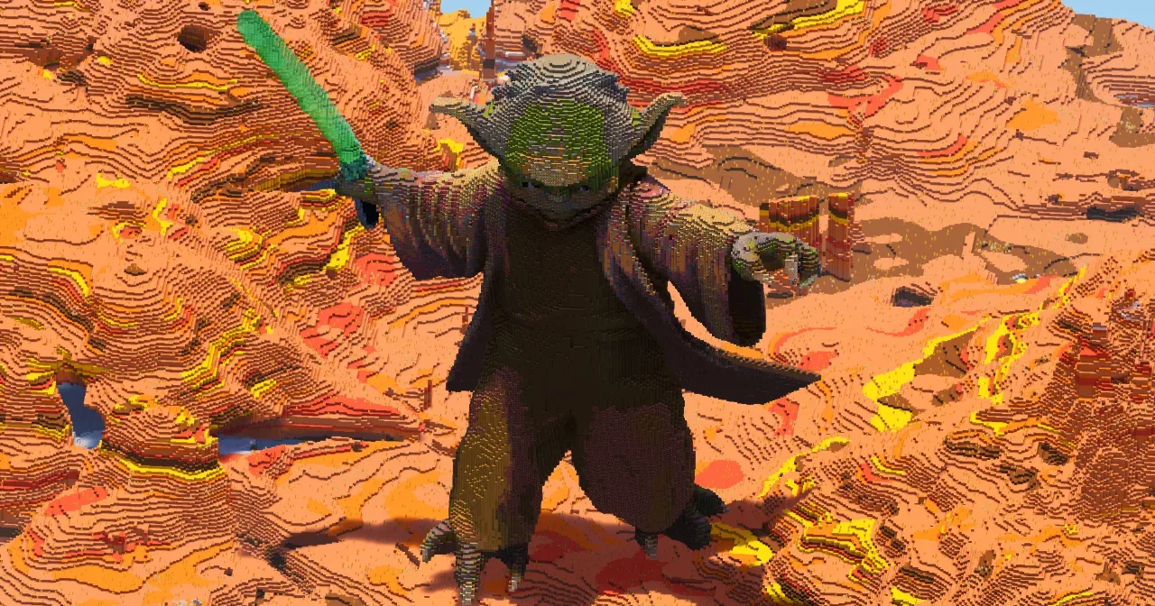 Yoda — Minecraft Build by StarWarsCreations