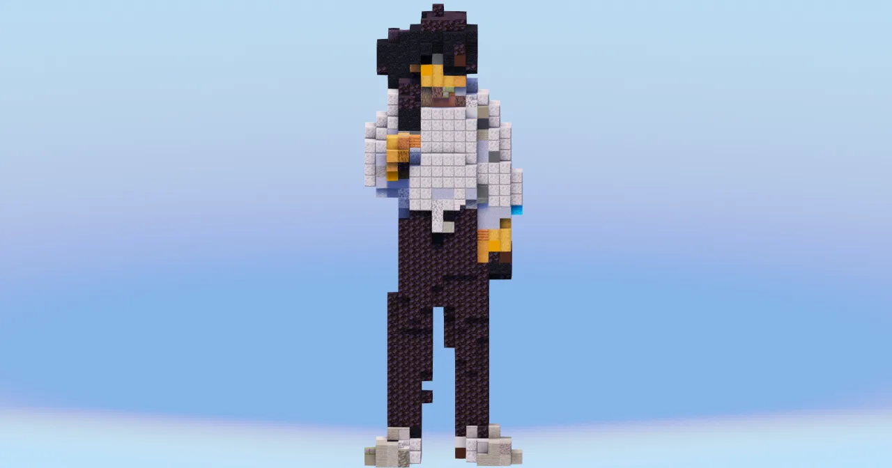 Yuta Okkotsu from Jujutsu Kaizen — Minecraft Build by LeonisBuilds