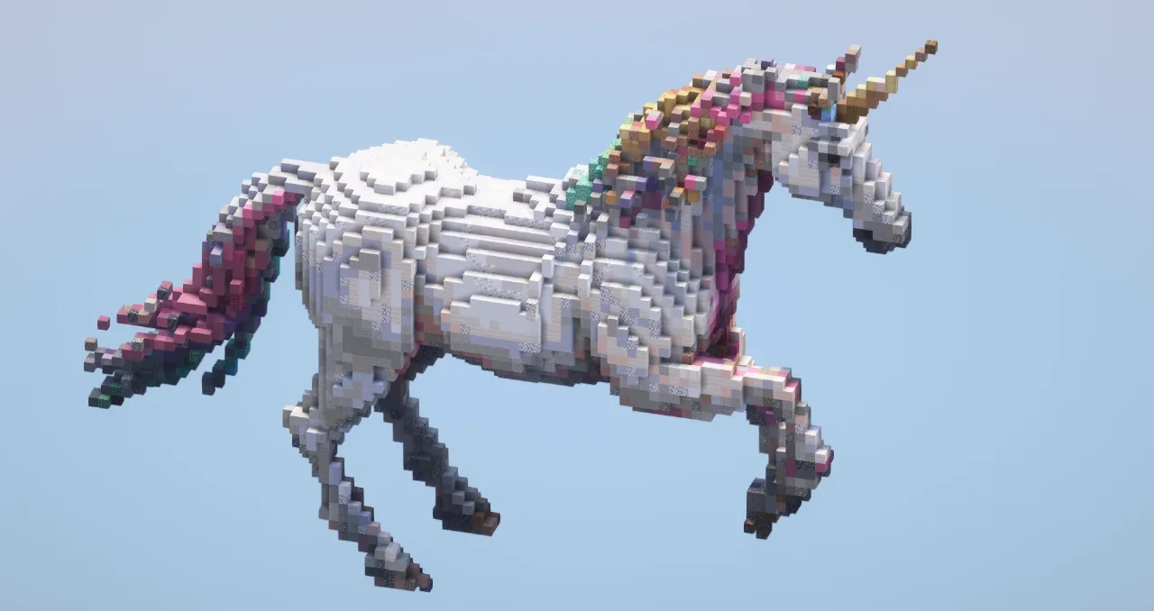 Unicorn — Minecraft Build by LeonisBuilds