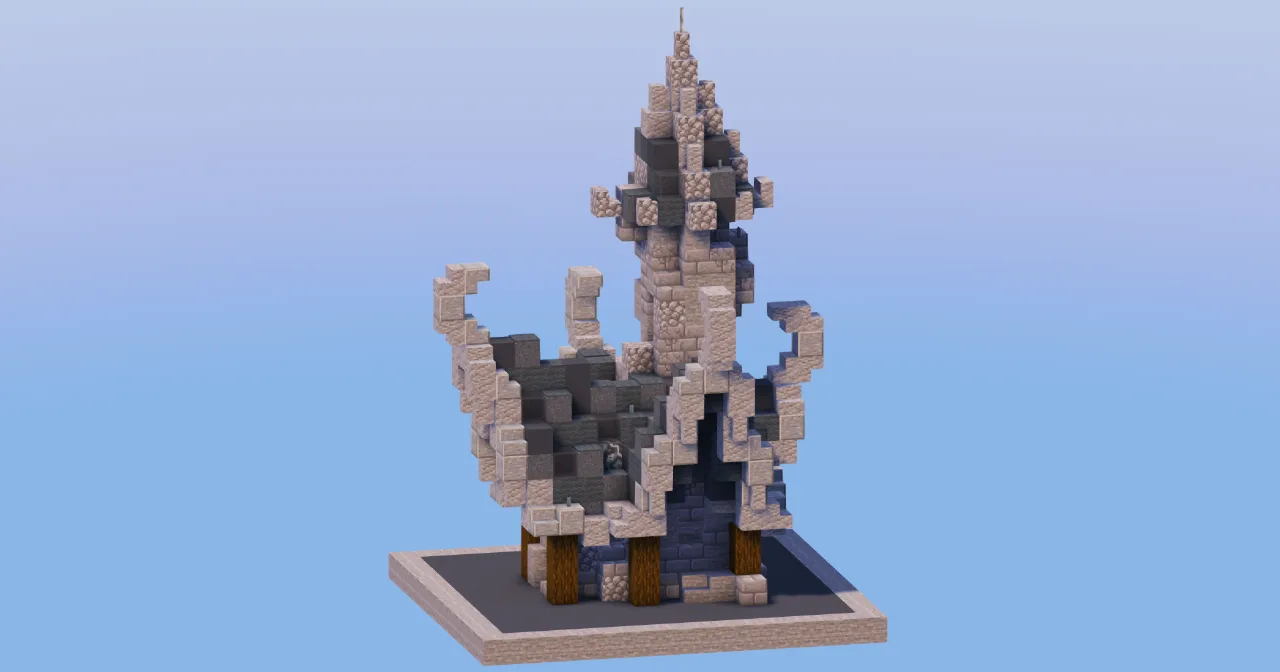 Dark Medieval Fantasy House 2 — Minecraft Build by LeonisBuilds