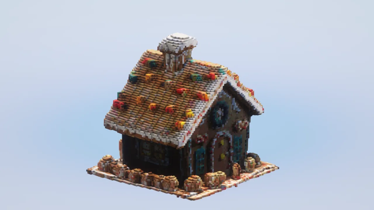 Gingerbread House — Minecraft Build by LeonisBuilds