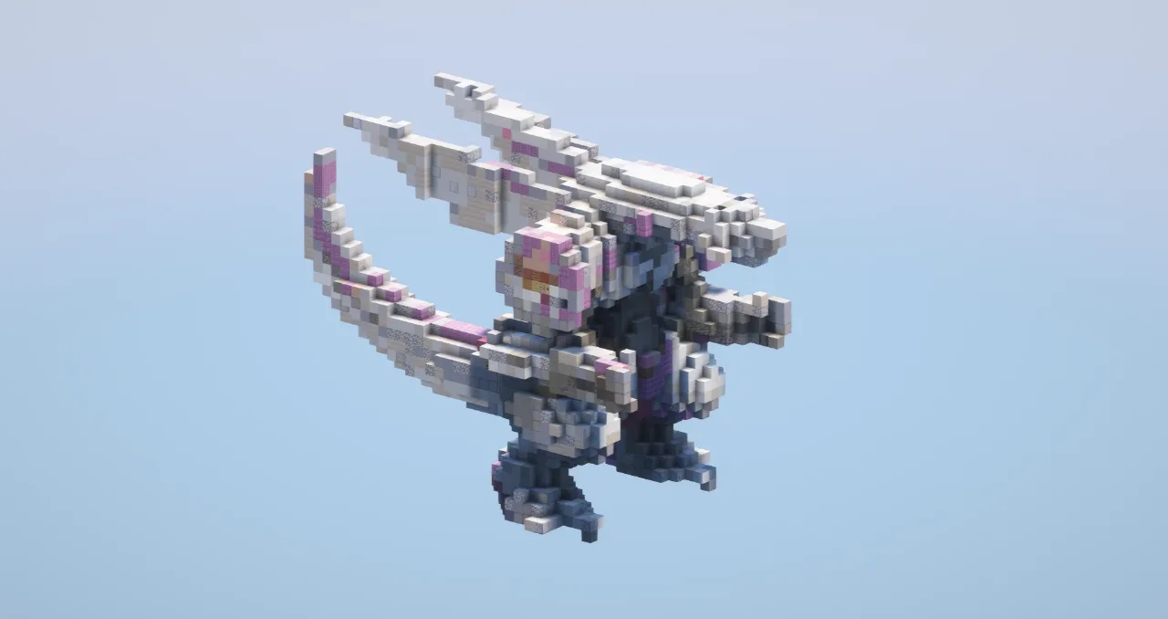 Palkia from Pokemon — Minecraft Build by LeonisBuilds