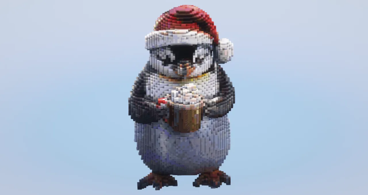 Christmas Penguin — Minecraft Build by LeonisBuilds