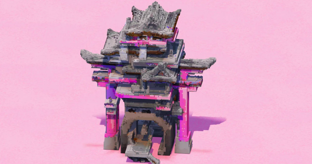 Pink Minecraft Pagoda — Minecraft Build by EasternRealms