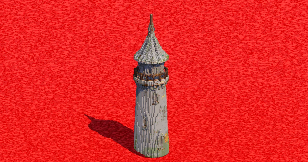Stone Lighthouse — Minecraft Build by ImpossibleBuilds