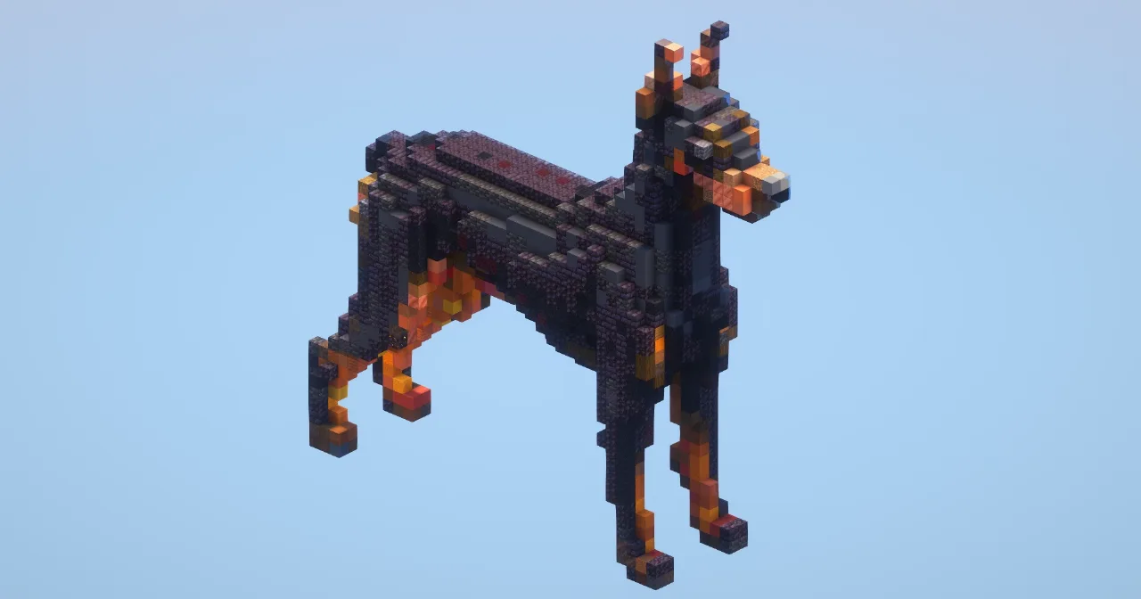 Dobermann small‎ — Minecraft Build by LeonisBuilds