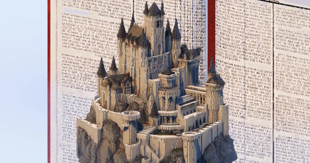 Castle on a Mountain — Minecraft Build by TheBibleOfBuilding