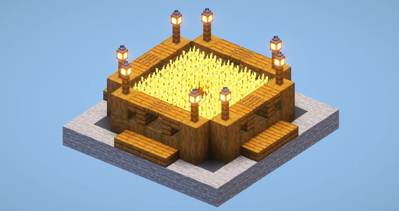 Small Wheat Farm — Minecraft Build by LeonisBuilds