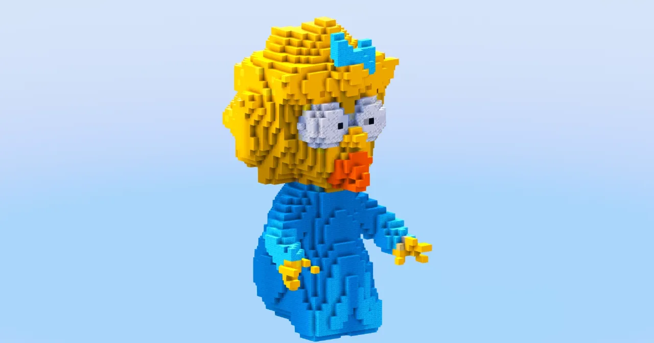 Maggie Simpson — Minecraft Build by LeonisBuilds