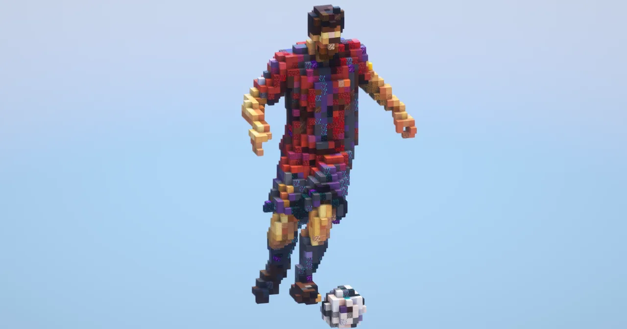 Messi Barcelona Small‎ — Minecraft Build by LeonisBuilds