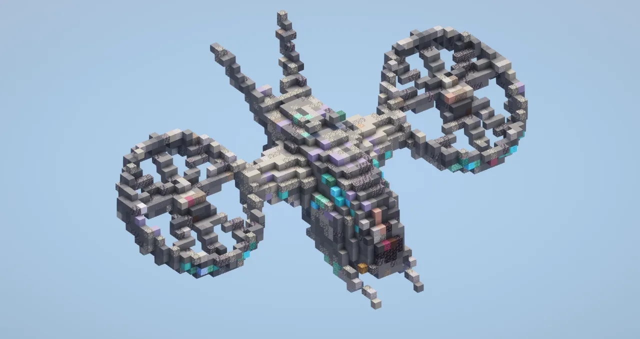 Futuristic helicopter — Minecraft Build by LeonisBuilds