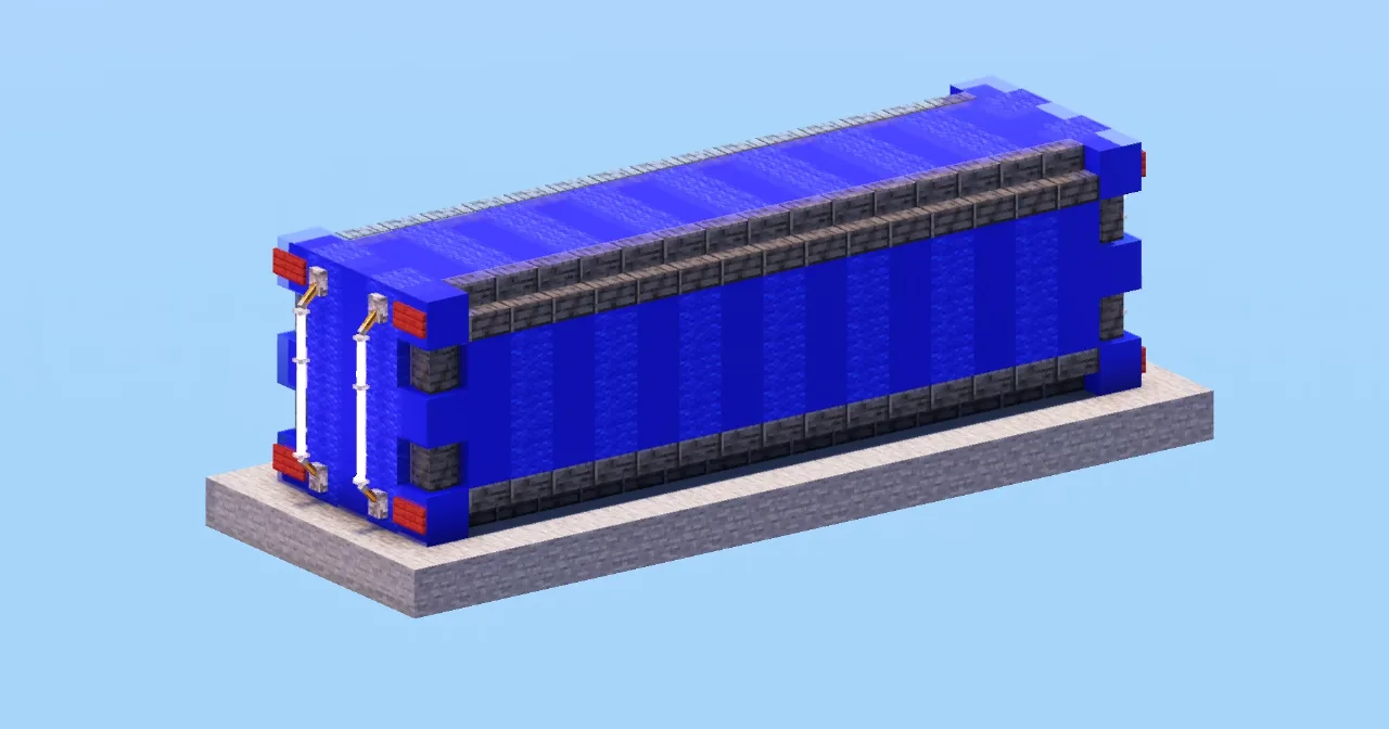 Blue Container — Minecraft Build by LeonisBuilds