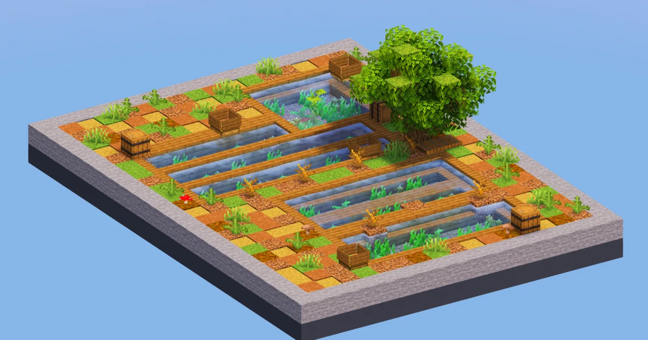 Rural Japanese Paddie 1 — Minecraft Build by LeonisBuilds