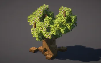 Custom Azalea Tree — Minecraft Build by MellowHat