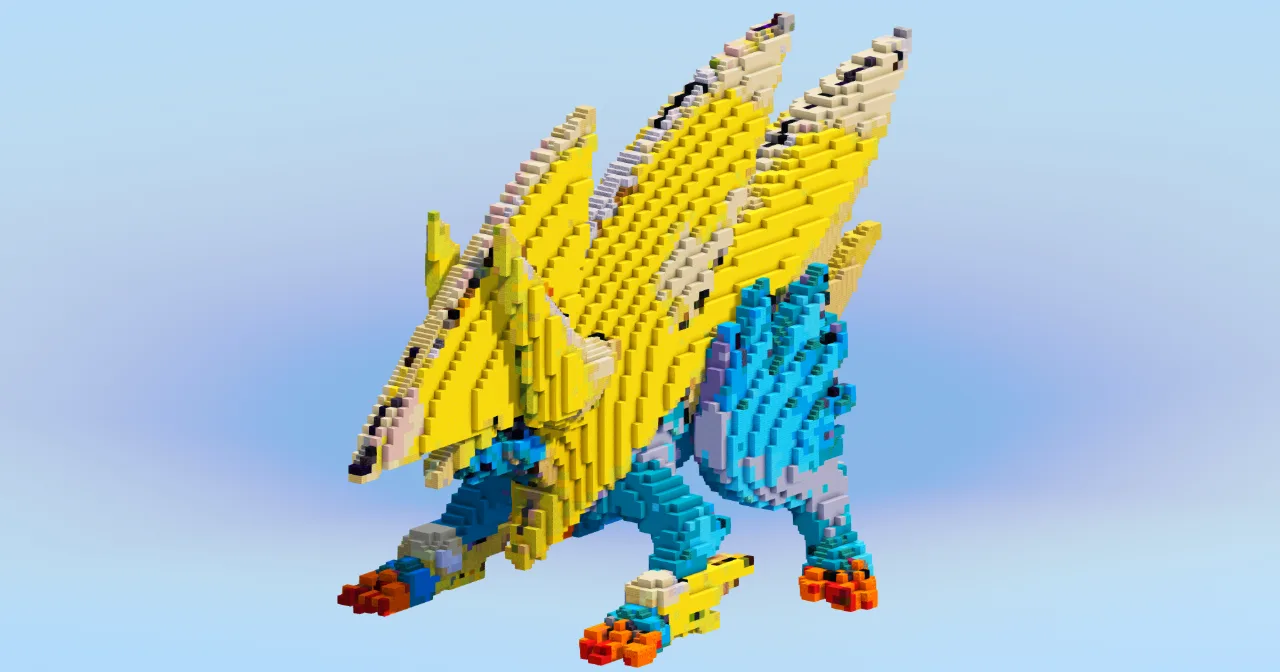 Mega Manectric — Minecraft Build by LeonisBuilds