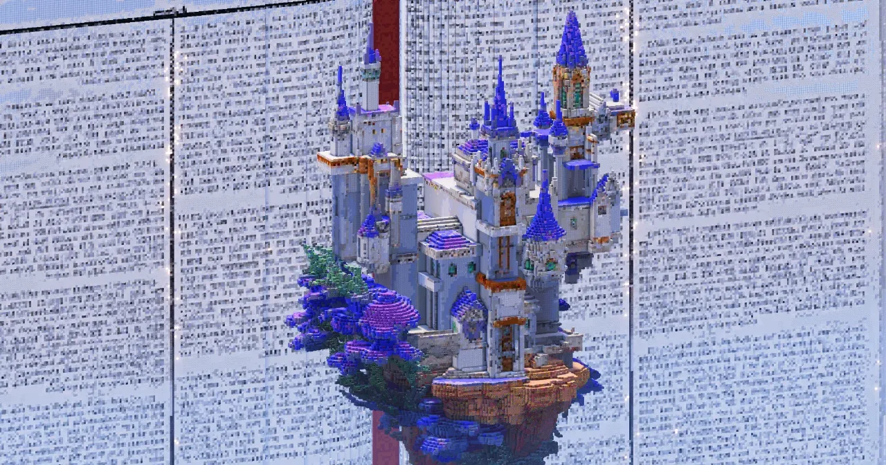 Floating Fantasy Castle — Minecraft Build by TheBibleOfBuilding