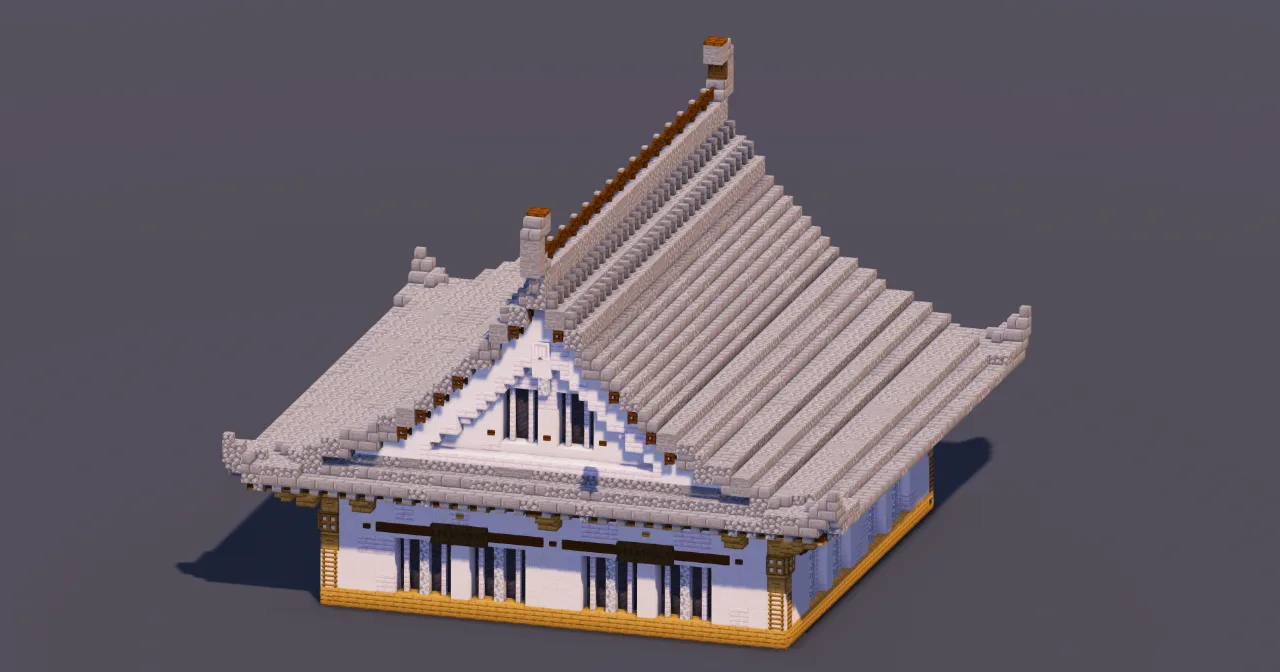 Small Japanese Castle Gray — Minecraft Build by MellowHat