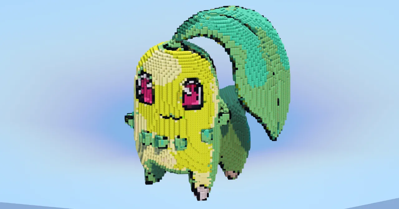 Chikorita — Minecraft Build by LeonisBuilds