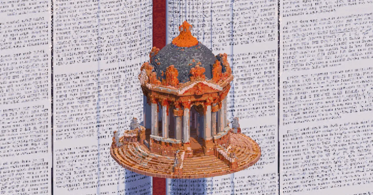 Baroque Rotunda Pavilion — Minecraft Build by TheBibleOfBuilding
