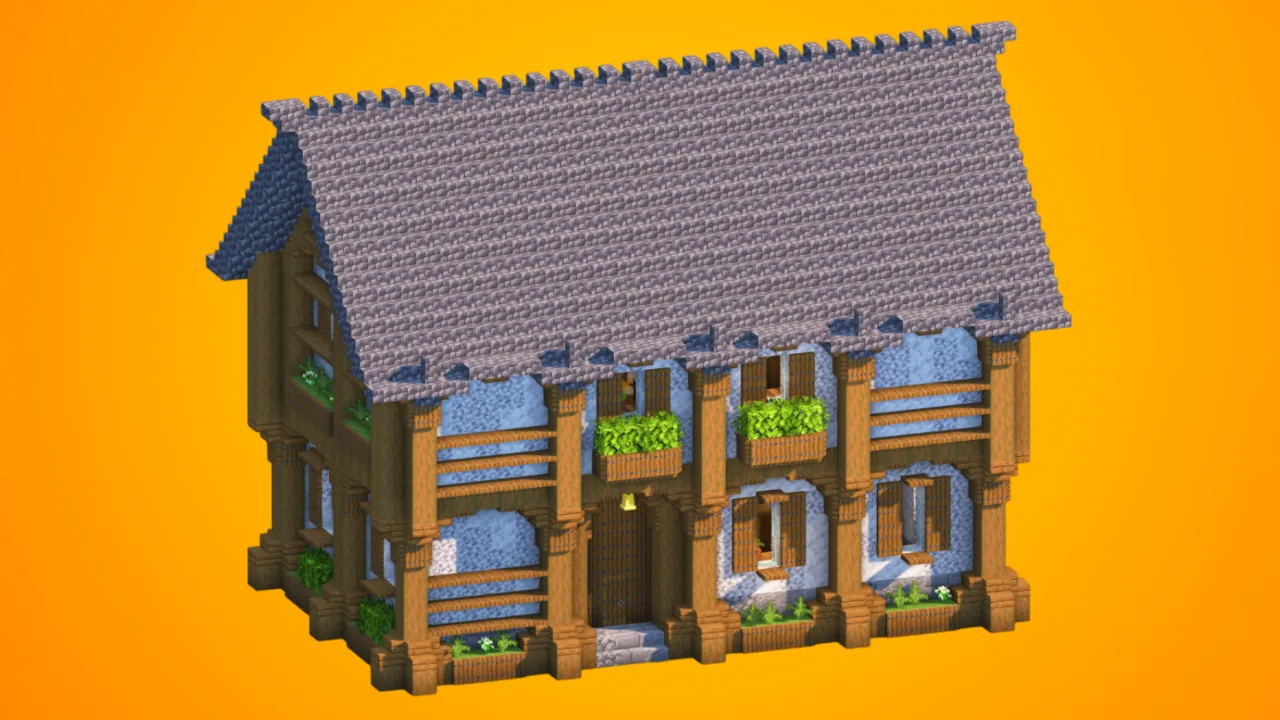 Medieval Longhouse & Tavern | Fully Furnished Interior — Minecraft Build by RaekonBuilds