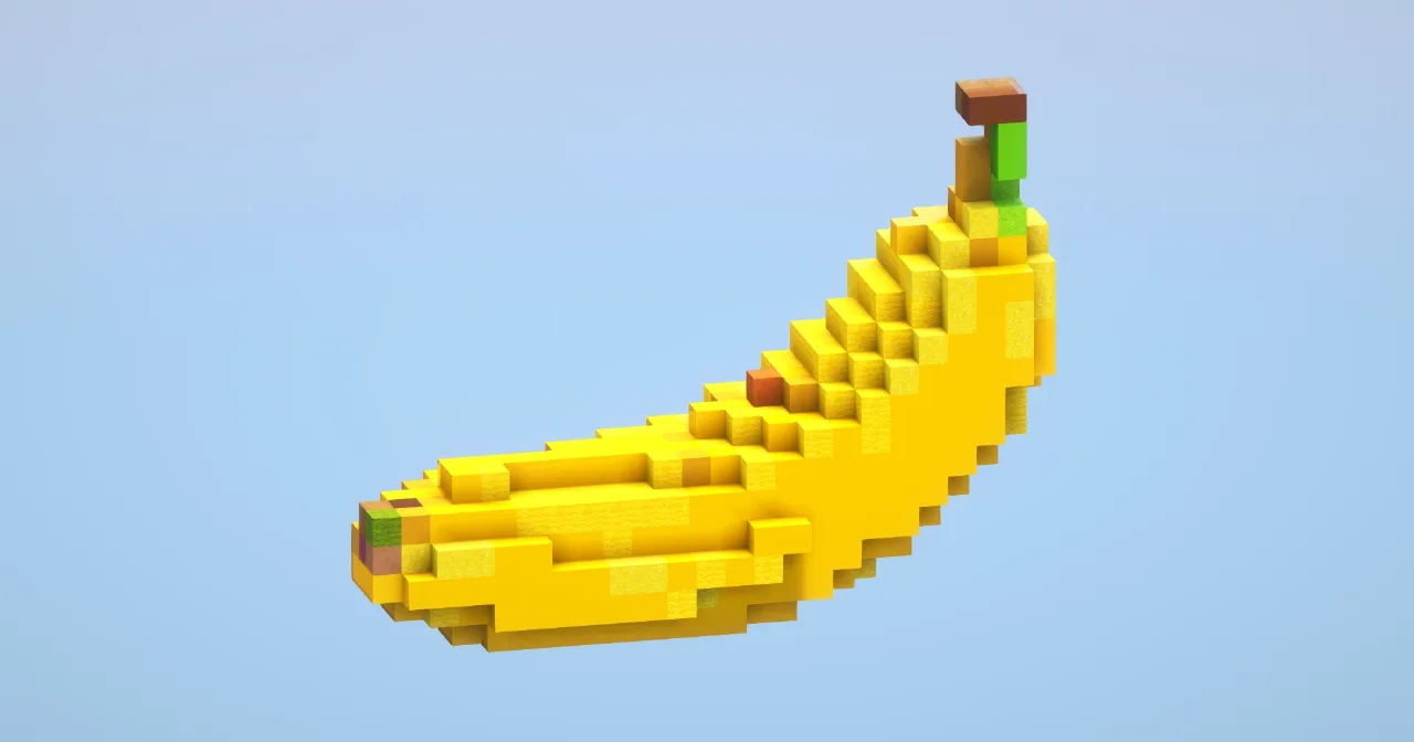Banana small — Minecraft Build by LeonisBuilds