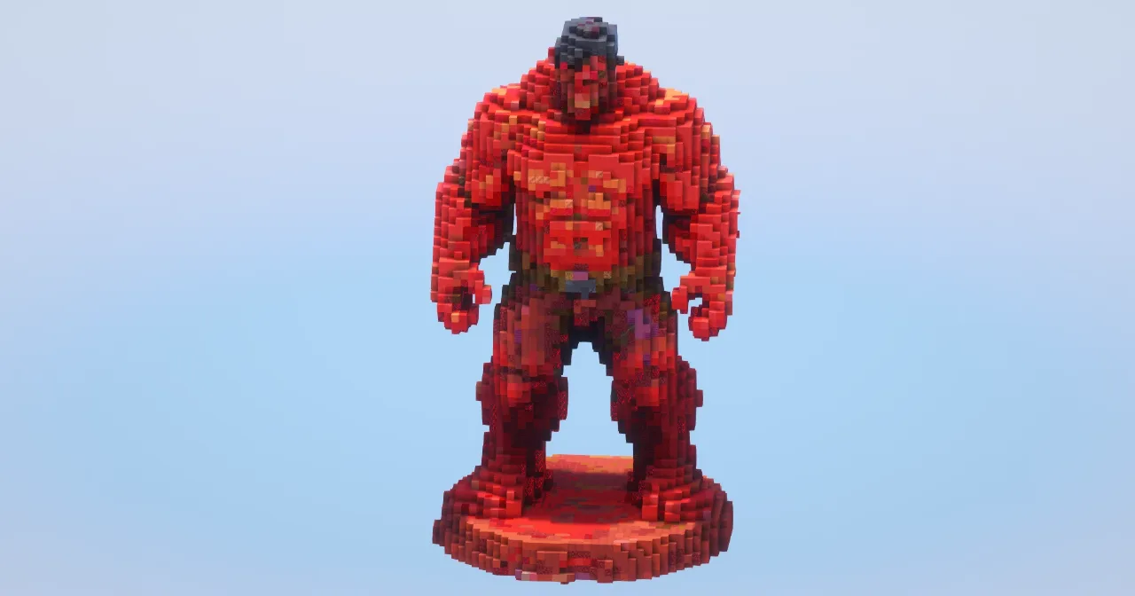 Red Hulk‎ — Minecraft Build by LeonisBuilds
