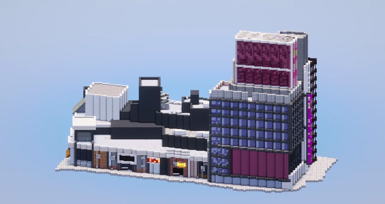 City Shops — Minecraft Build by LeonisBuilds