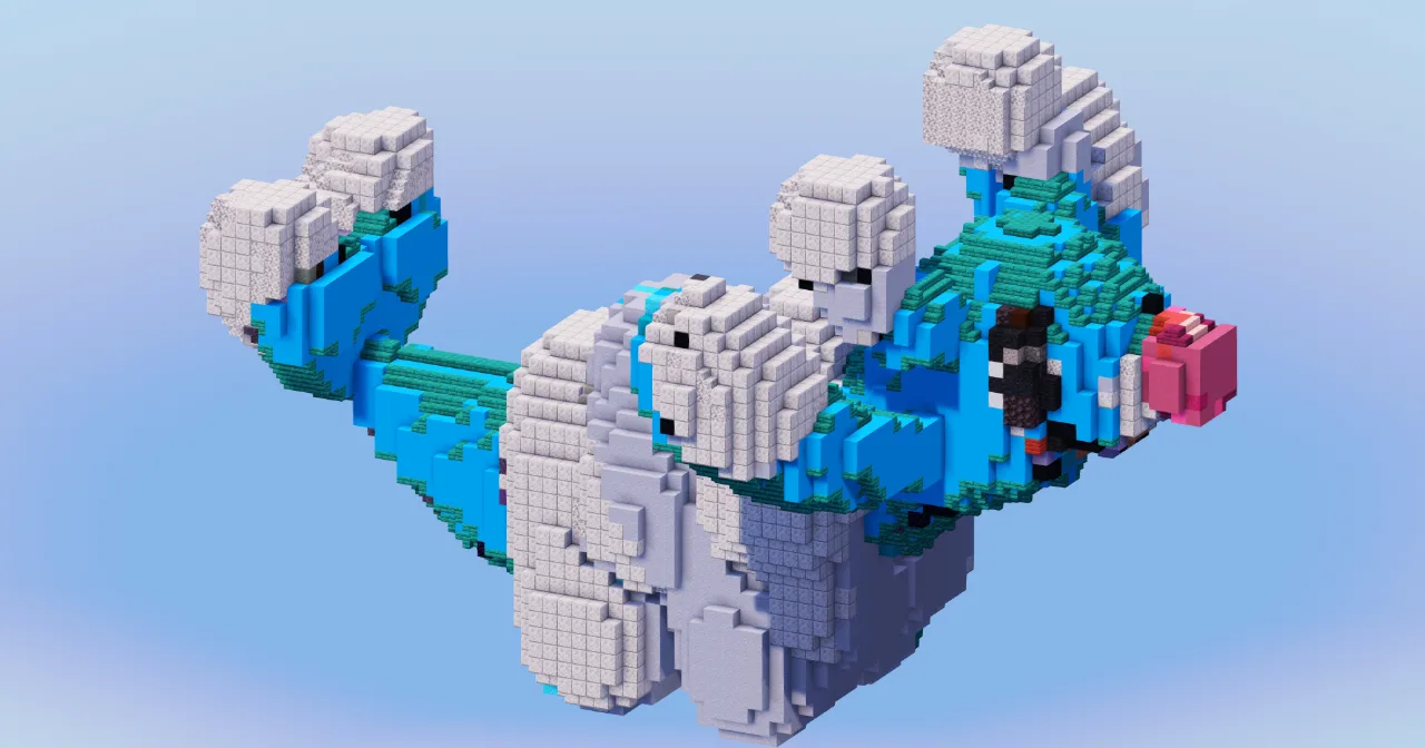 Brionne from Pokemon — Minecraft Build by LeonisBuilds