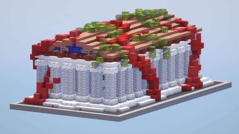 Fantasy Greek Temple — Minecraft Build by LeonisBuilds