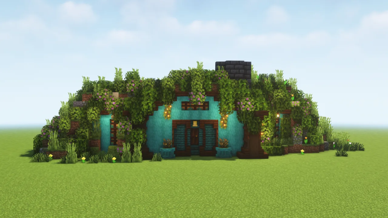 Natural Hobbit House – Minecraft Fantasy Build — Minecraft Build by antocerati