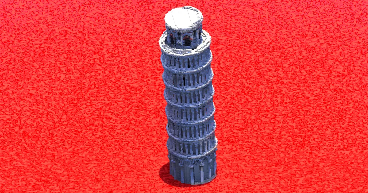 Leaning Tower of Pisa — Minecraft Build by ImpossibleBuilds