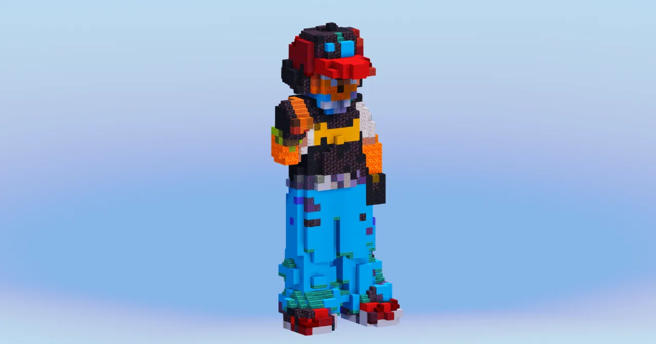 Ash Ketchum Diamond & Pearl from Pokemon — Minecraft Build by LeonisBuilds