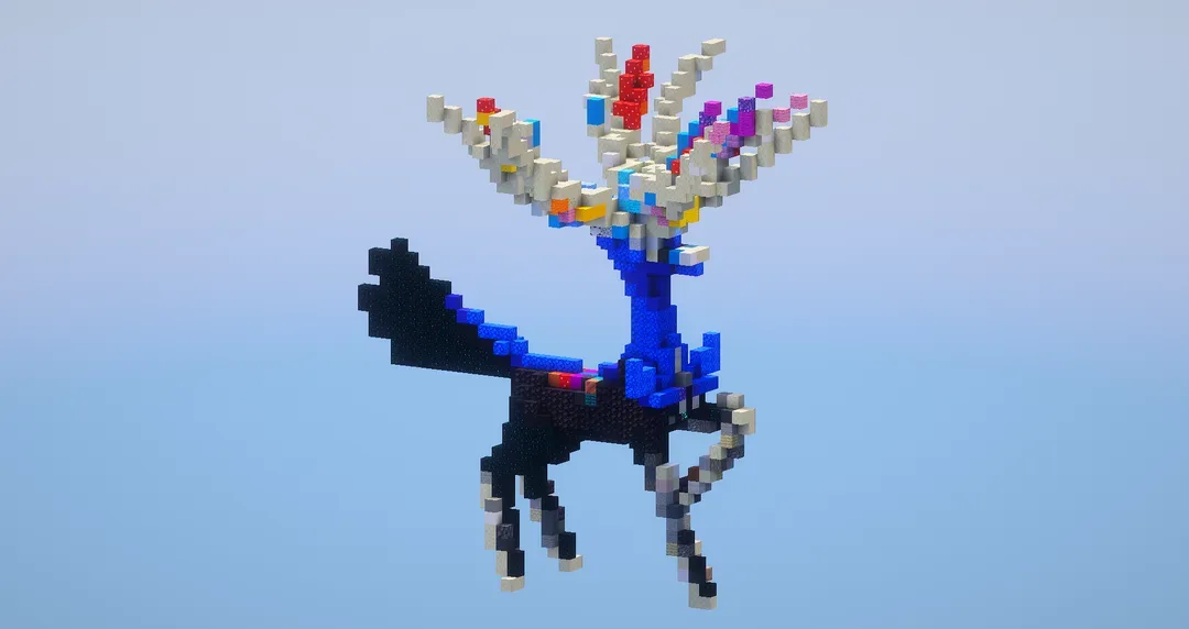Xerneas from Pokemon — Minecraft Build by LeonisBuilds