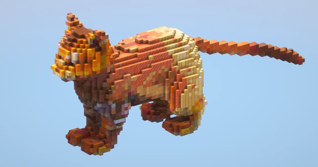 Orange Cat — Minecraft Build by LeonisBuilds