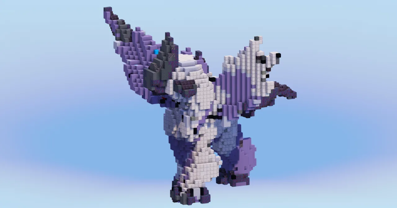Mega Absol from Pokemon — Minecraft Build by LeonisBuilds