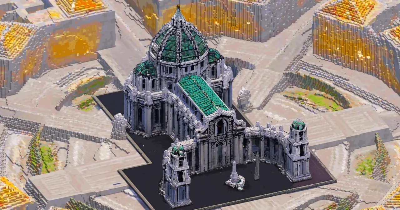 White Gothic Temple — Minecraft Build by GothicCathedrals