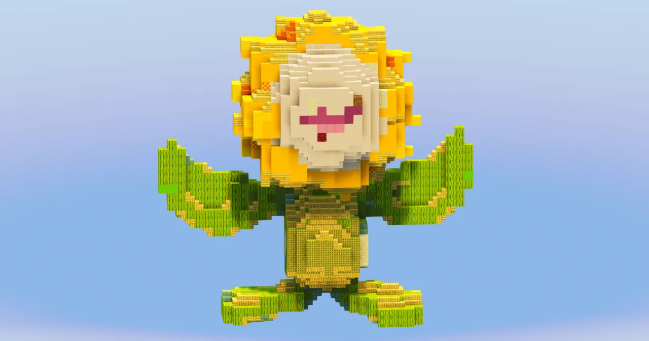 Sunflora from Pokemon — Minecraft Build by LeonisBuilds