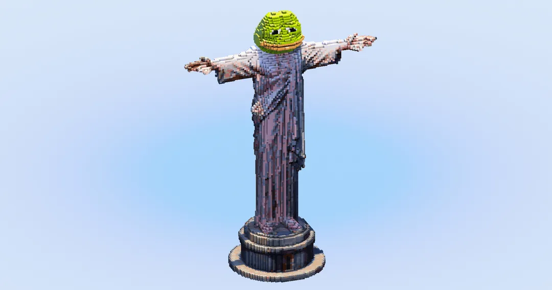 Pepe The Redeemer — Minecraft Build by LeonisBuilds