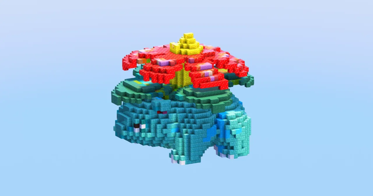 Venusaur from Pokemon — Minecraft Build by LeonisBuilds